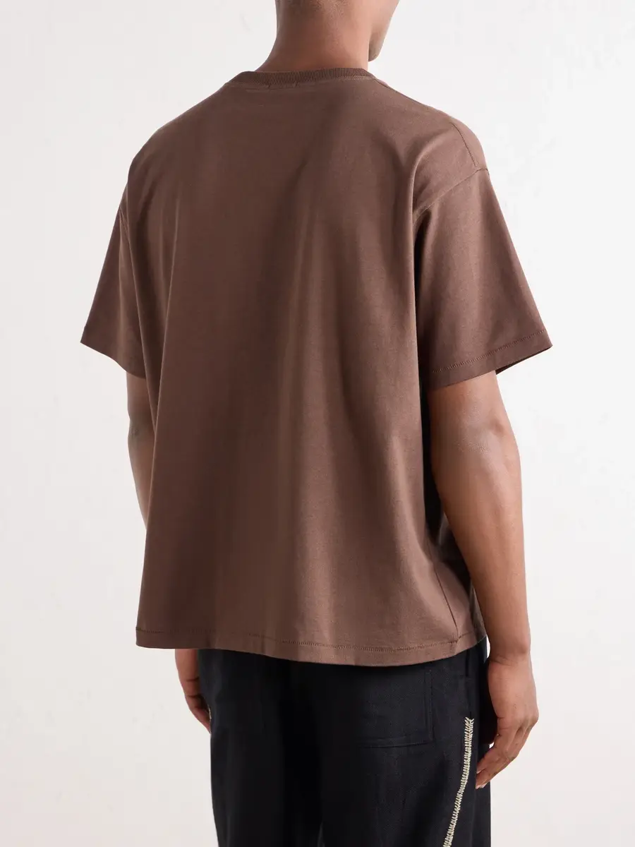 BODE Sequin-Embellished Cotton-Jersey T-Shirt - Men | Thumbnail 4