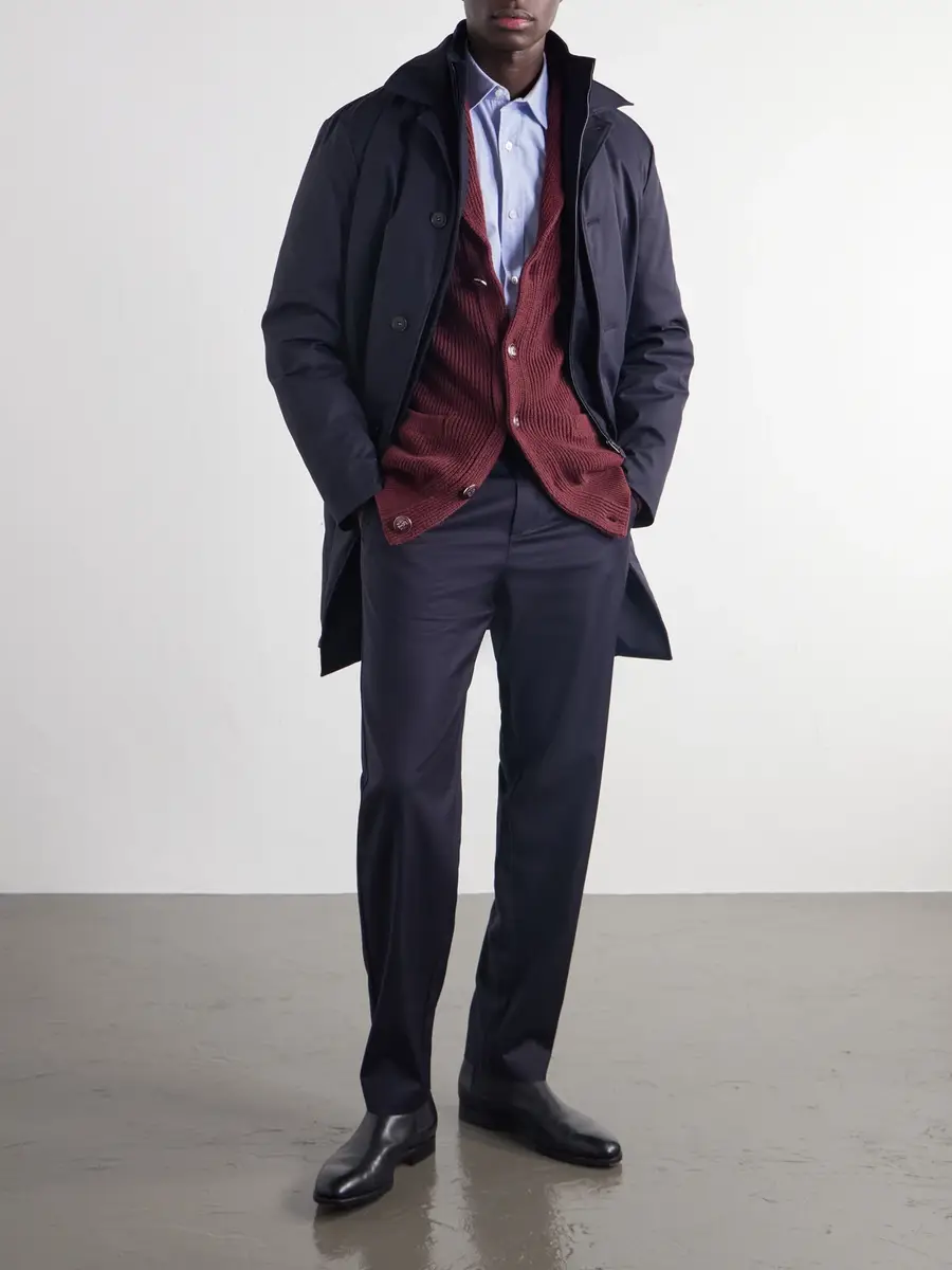 Canali Tapered Stretch-Wool Gabardine Trousers - Men | Thumbnail 2 Canali Tapered Stretch-Wool Gabardine Trousers - Men | Thumbnail 2