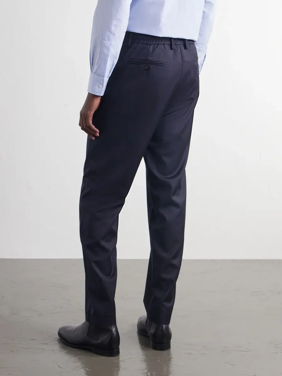 Canali Tapered Stretch-Wool Gabardine Trousers - Men | Thumbnail 4 Canali Tapered Stretch-Wool Gabardine Trousers - Men | Thumbnail 4