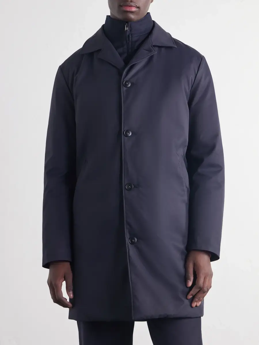 Canali Wool-Trimmed Gabardine Hybrid Down Coat - Men | Thumbnail 3 Canali Wool-Trimmed Gabardine Hybrid Down Coat - Men | Thumbnail 3