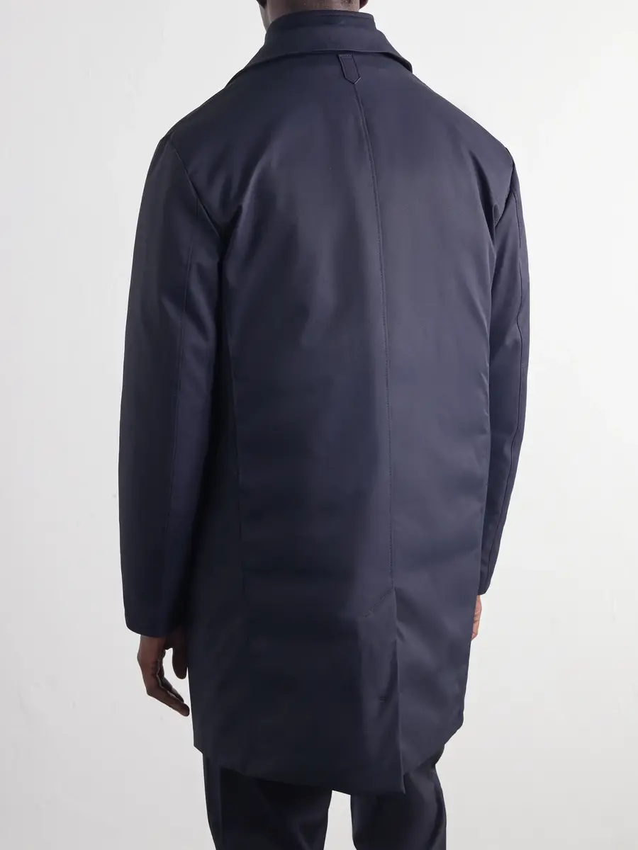 Canali Wool-Trimmed Gabardine Hybrid Down Coat - Men | Thumbnail 4 Canali Wool-Trimmed Gabardine Hybrid Down Coat - Men | Thumbnail 4
