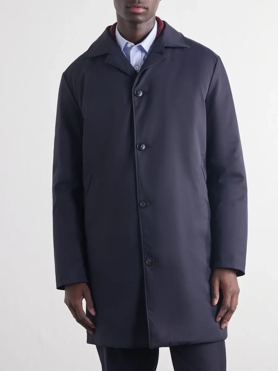 Canali Wool-Trimmed Gabardine Hybrid Down Coat - Men | Thumbnail 6 Canali Wool-Trimmed Gabardine Hybrid Down Coat - Men | Thumbnail 6