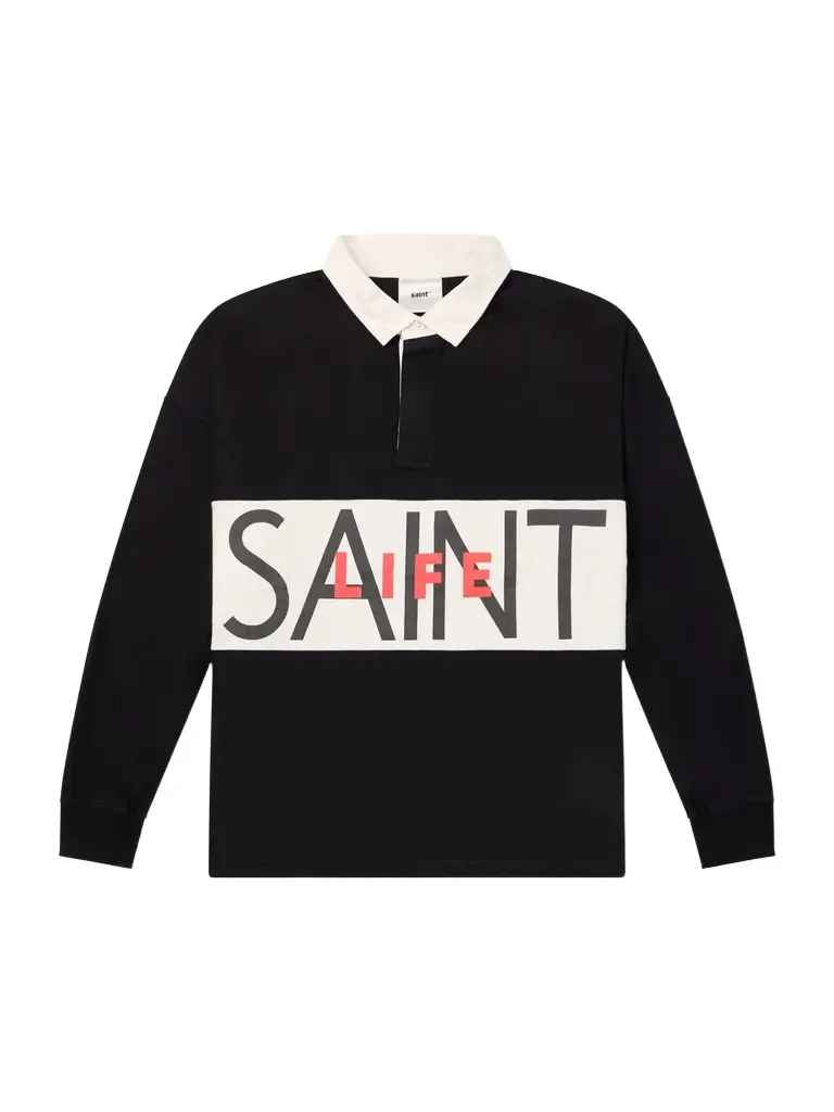 SAINT Mxxxxxx Saint Life Printed Cotton-Jersey Polo Shirt - Men
