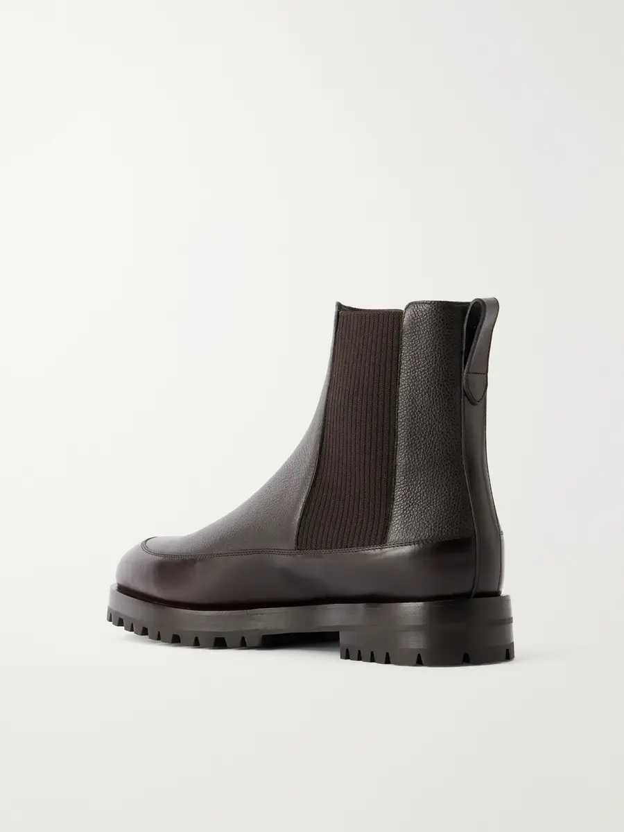 Manolo Blahnik Elvetico Manny Full-Grain Leather Chelsea Boots - Men | Thumbnail 4 Manolo Blahnik Elvetico Manny Full-Grain Leather Chelsea Boots - Men | Thumbnail 4
