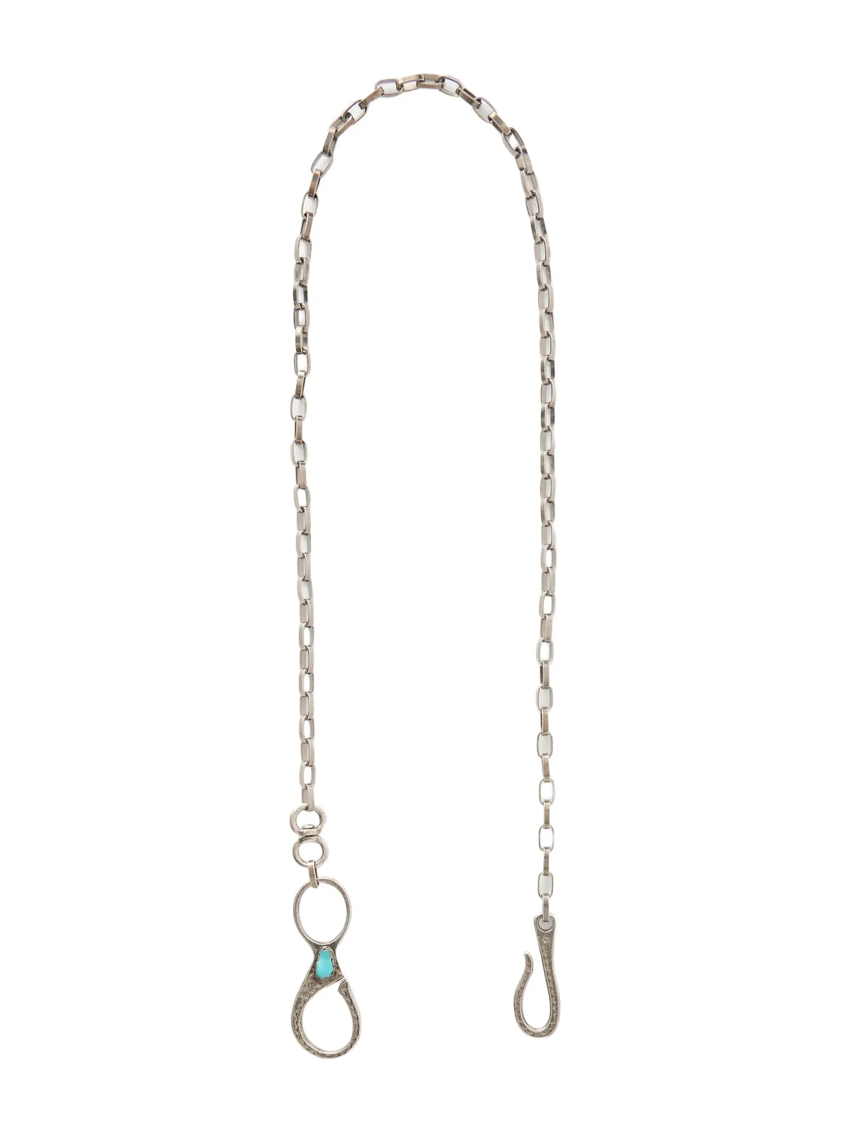 KAPITAL Silver-Tone and Turquoise Wallet Chain - Men