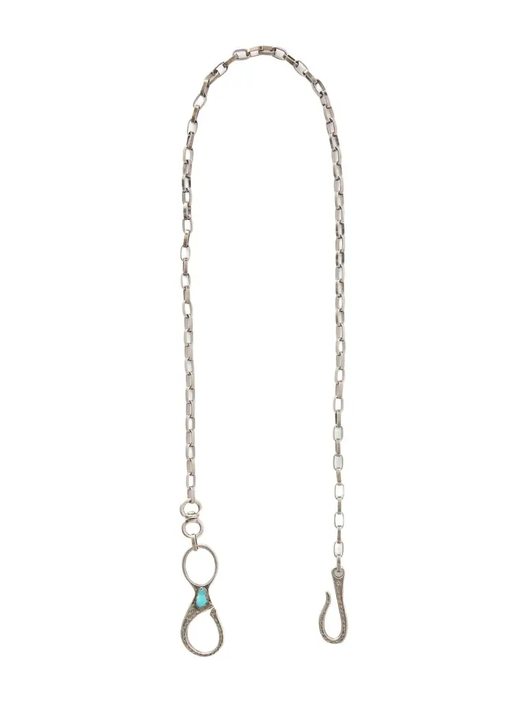 KAPITAL Silver-Tone and Turquoise Wallet Chain - Men