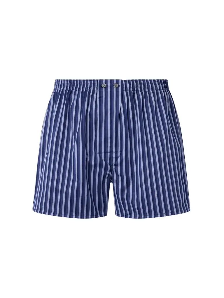 Derek Rose Wellington 62 Striped Cotton-Poplin Boxer Briefs - Men