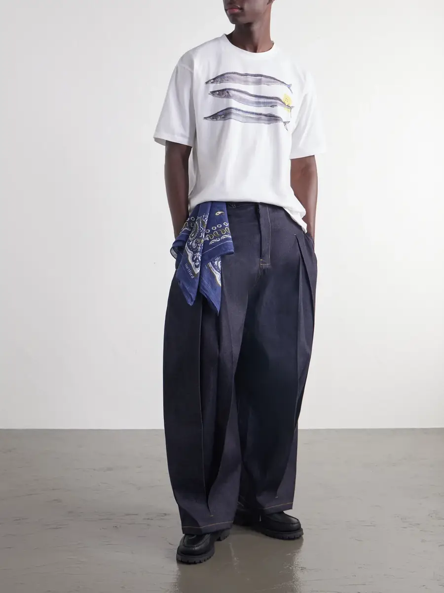 KAPITAL Printed Cotton-Jersey T-Shirt - Men | Thumbnail 2 KAPITAL Printed Cotton-Jersey T-Shirt - Men | Thumbnail 2