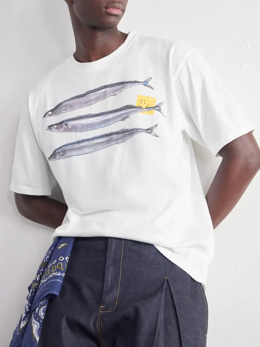 KAPITAL Printed Cotton-Jersey T-Shirt - Men | Thumbnail 5 KAPITAL Printed Cotton-Jersey T-Shirt - Men | Thumbnail 5