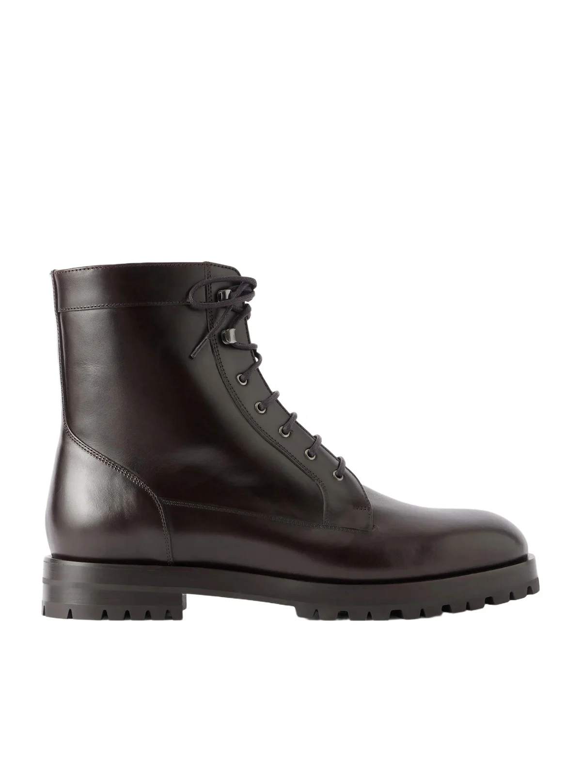Manolo Blahnik Ambleside Manny Leather Lace-Up Boots - Men