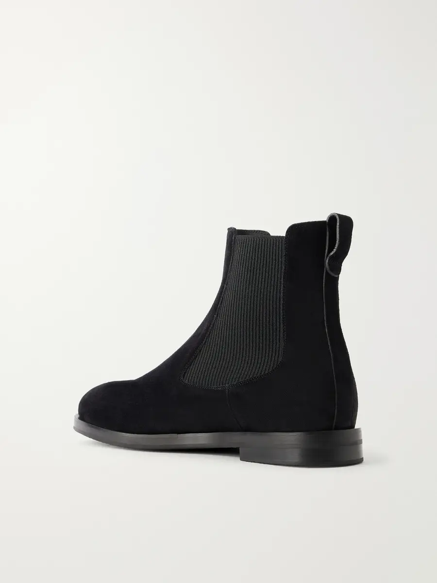 Manolo Blahnik Sempione Manny Suede Chelsea Boots - Men | Thumbnail 4