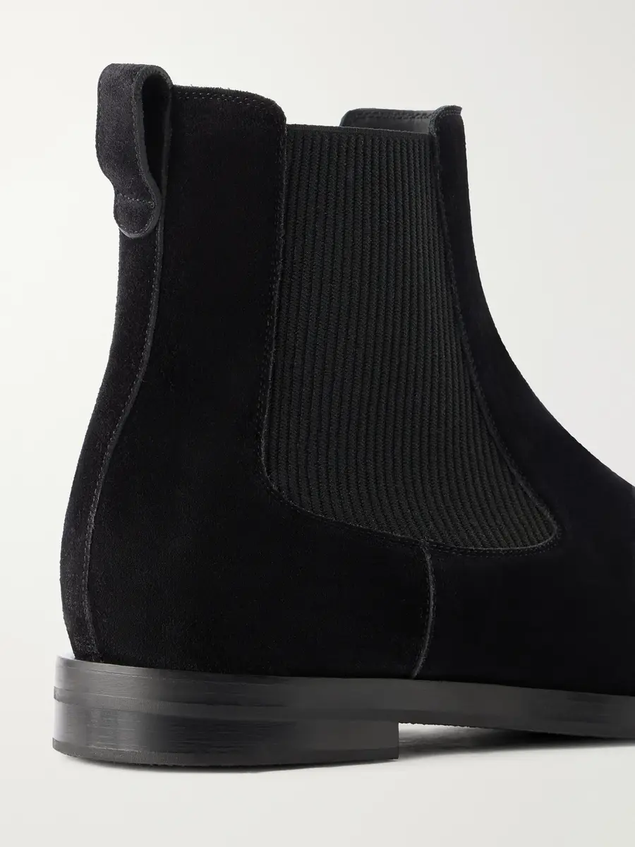 Manolo Blahnik Sempione Manny Suede Chelsea Boots - Men | Thumbnail 5