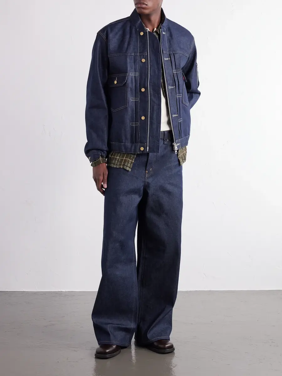 Sacai Levi's Wide-Leg Belted Jeans - Men | Thumbnail 2
