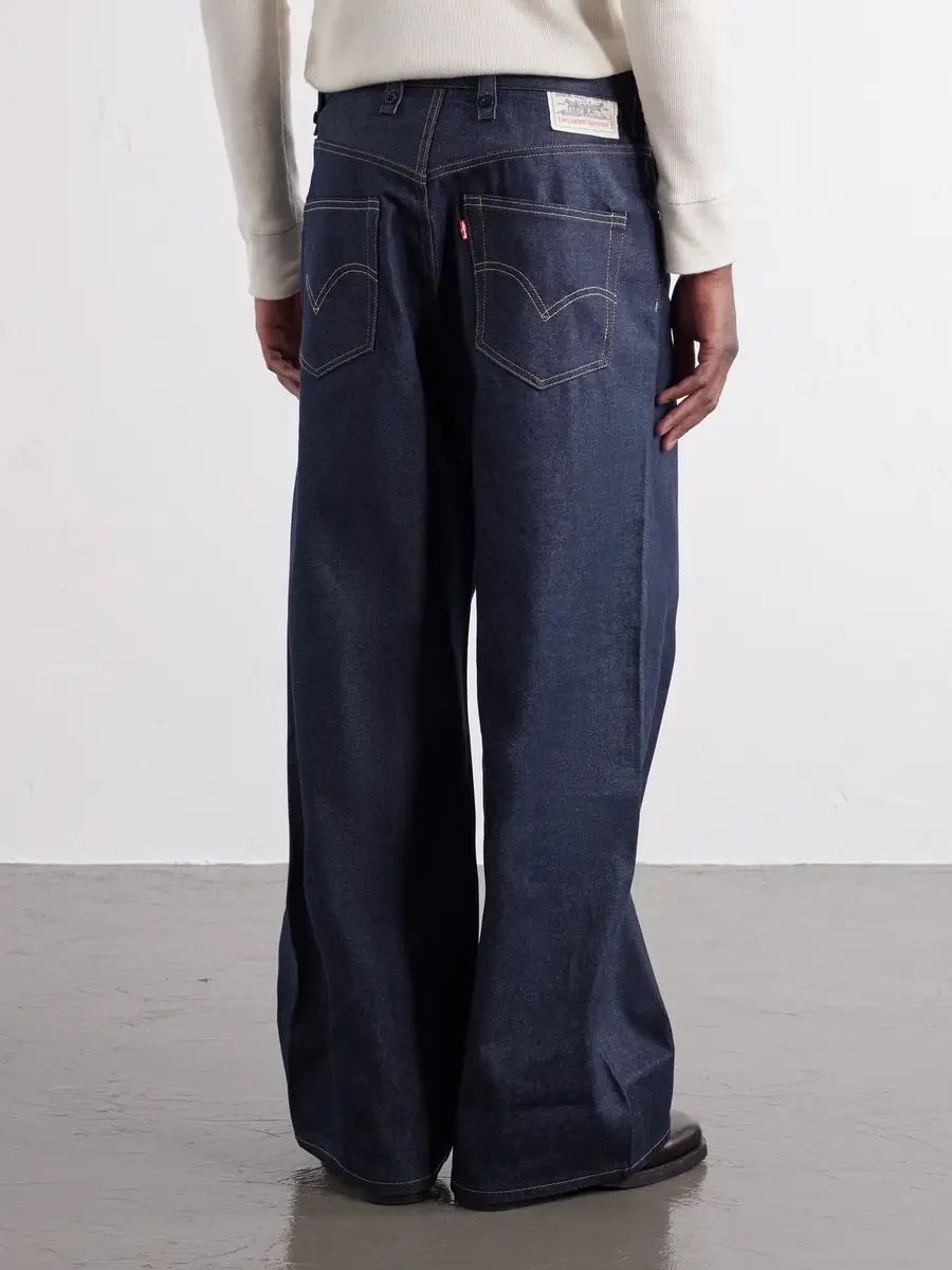 Sacai Levi's Wide-Leg Belted Jeans - Men | Thumbnail 4