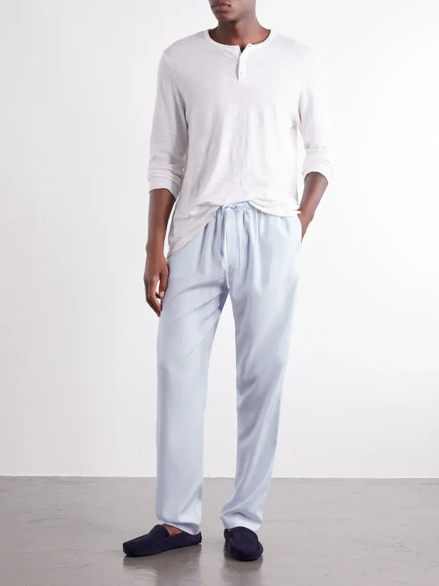 Zimmerli Straight-Leg Striped TENCEL™ Lyocell Pyjama Trousers - Men | Thumbnail 2