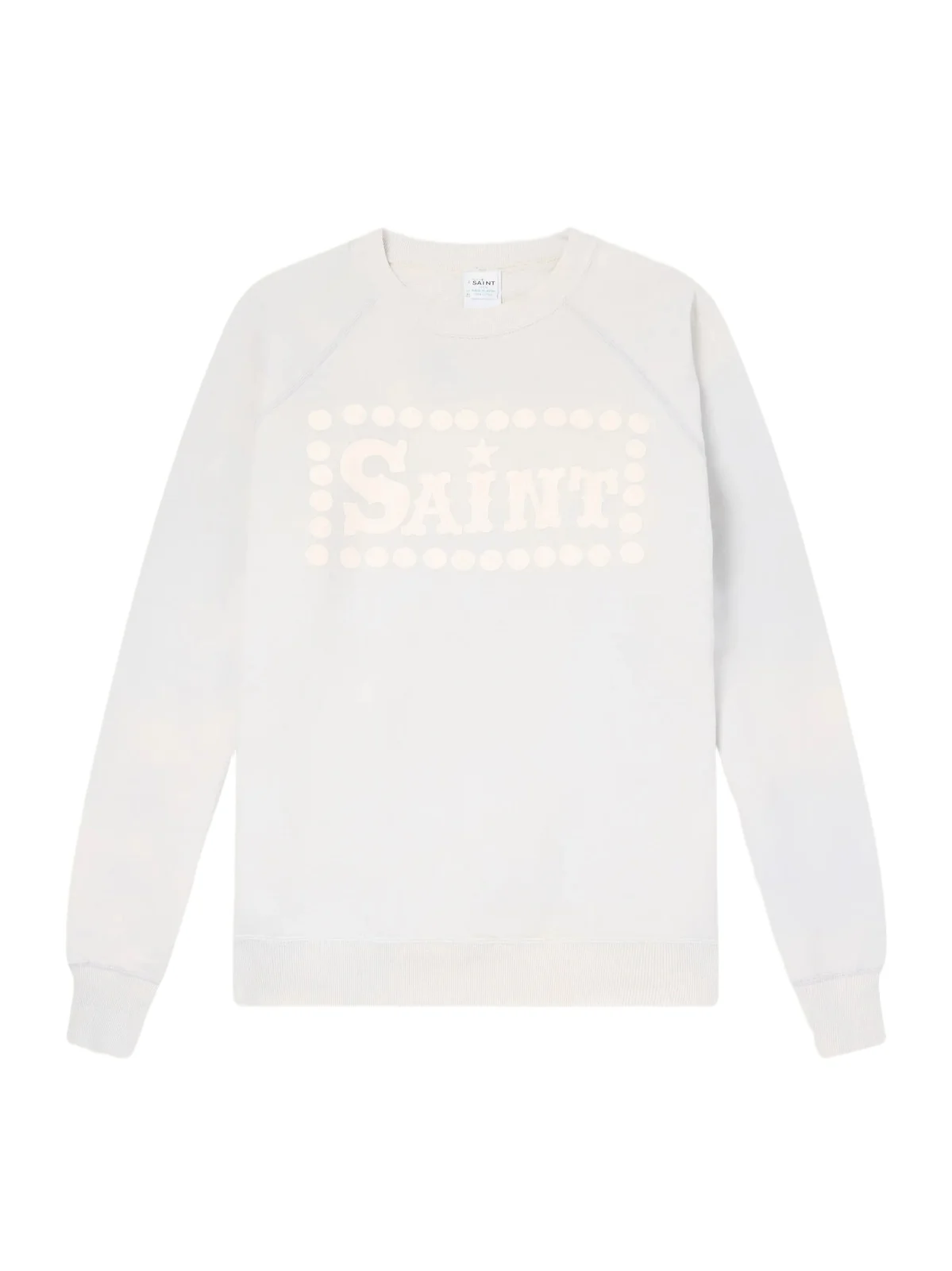 SAINT Mxxxxxx Saint Printed Distressed Cotton-Jersey Sweatshirt - Men