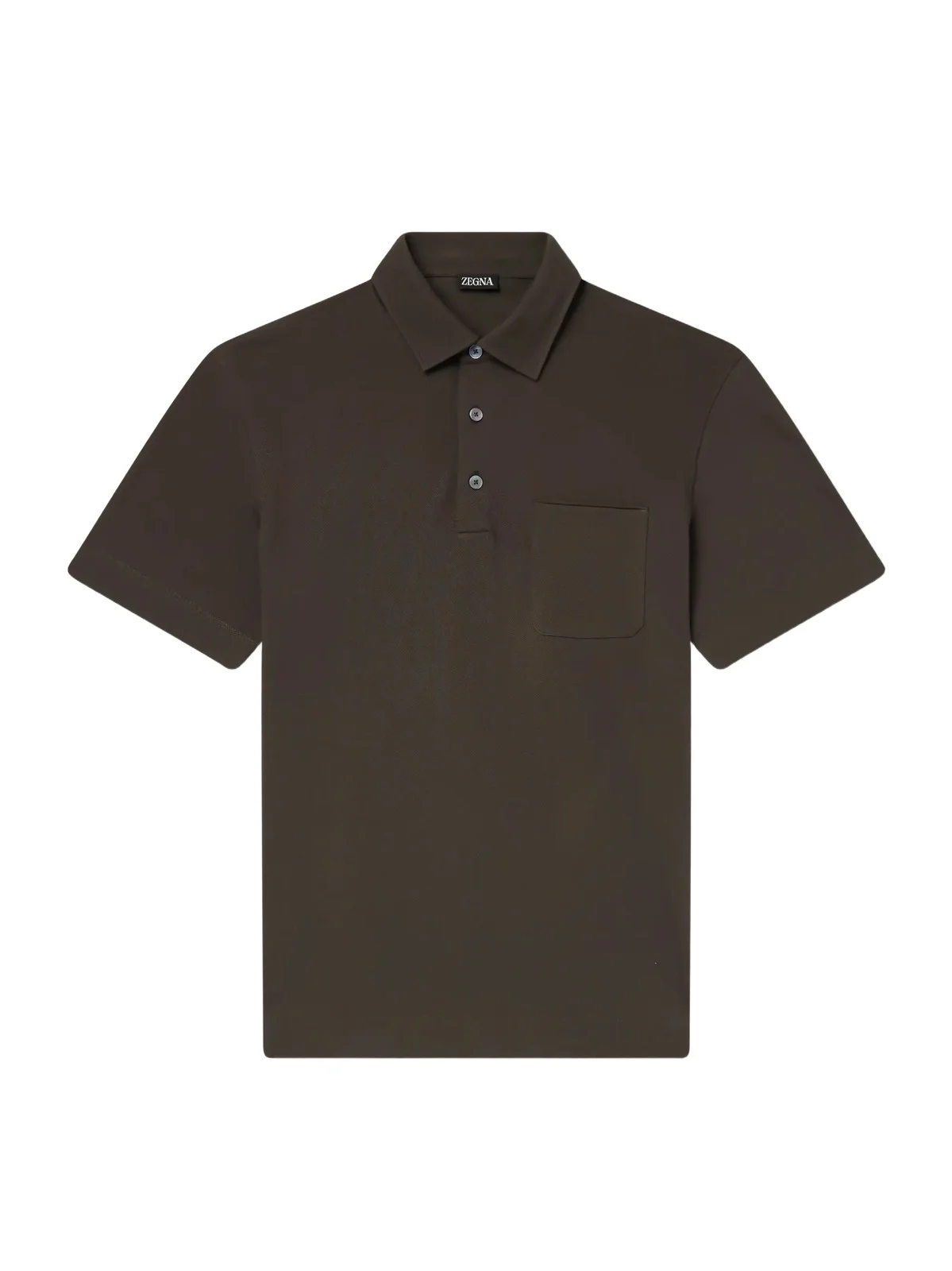Leather-Trimmed Cotton-Piqué Polo Shirt - Men Leather-Trimmed Cotton-Piqué Polo Shirt - Men
