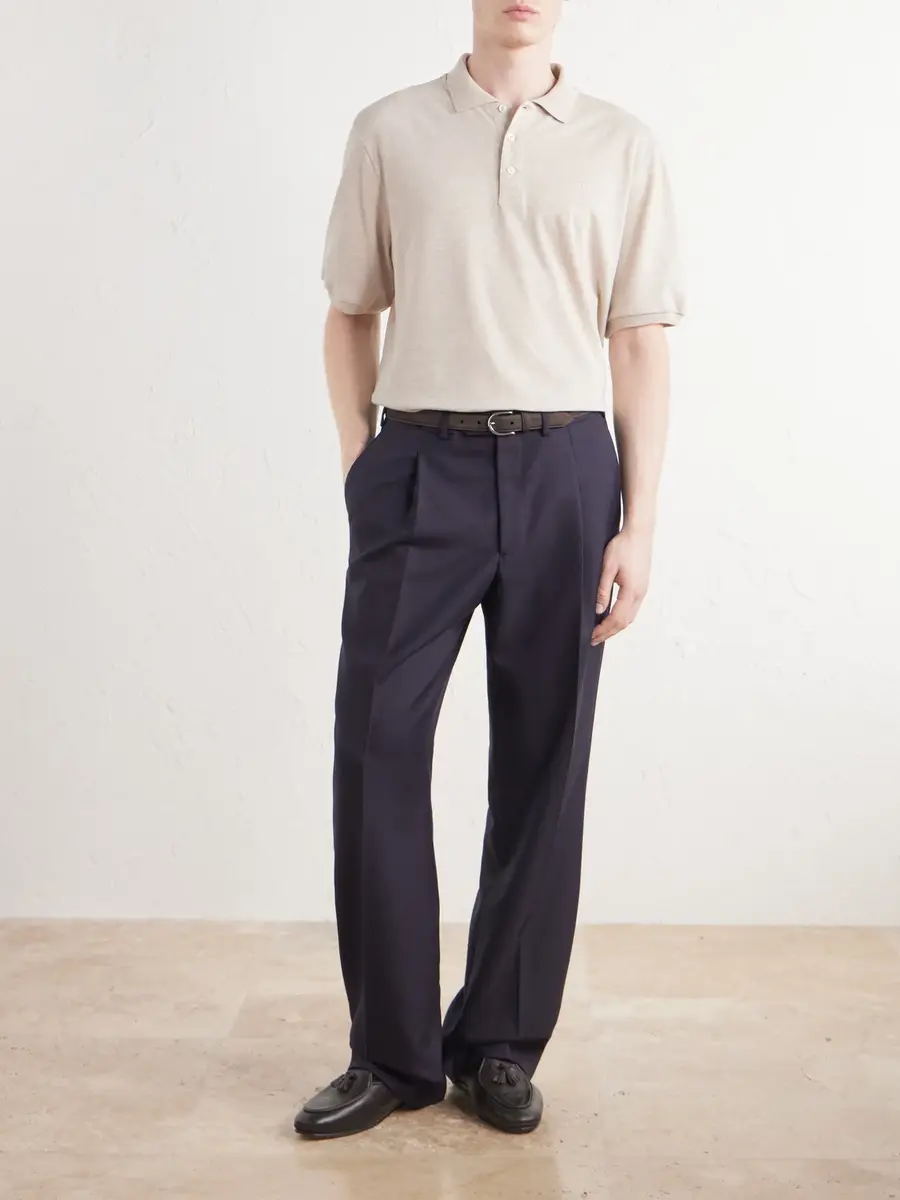 Ralph Lauren Purple Label Logo-Embroidered Cotton-Piqué Polo Shirt - Men | Thumbnail 2 Ralph Lauren Purple Label Logo-Embroidered Cotton-Piqué Polo Shirt - Men | Thumbnail 2
