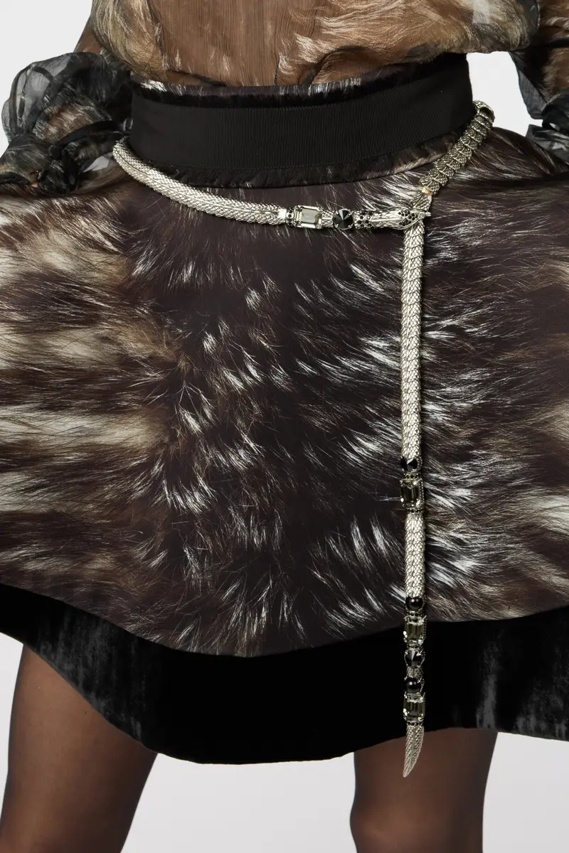 Roberto Cavalli Serpentine Silver Chain Belt | Thumbnail 2 Roberto Cavalli Serpentine Silver Chain Belt | Thumbnail 2