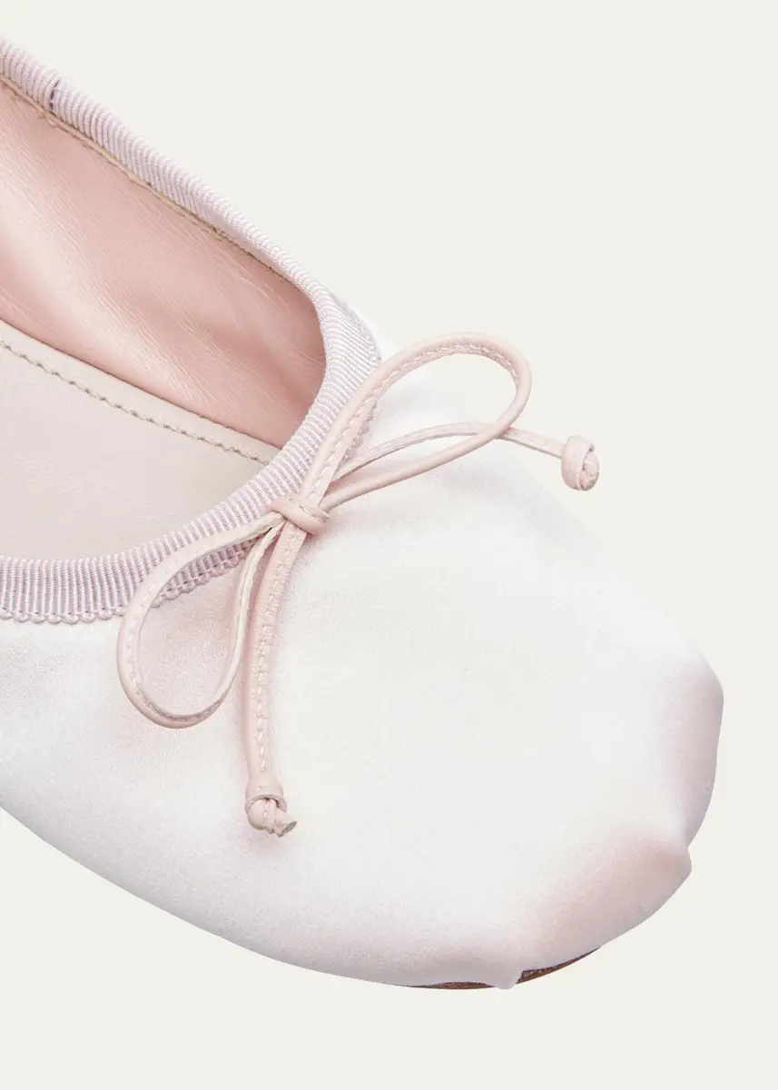 Miu Miu Satin Bow Ballerina Flats | Thumbnail 5 Miu Miu Satin Bow Ballerina Flats | Thumbnail 5