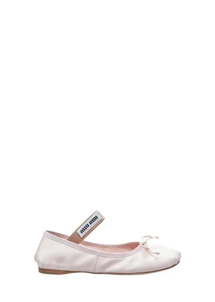 Satin Bow Ballerina Flats Satin Bow Ballerina Flats