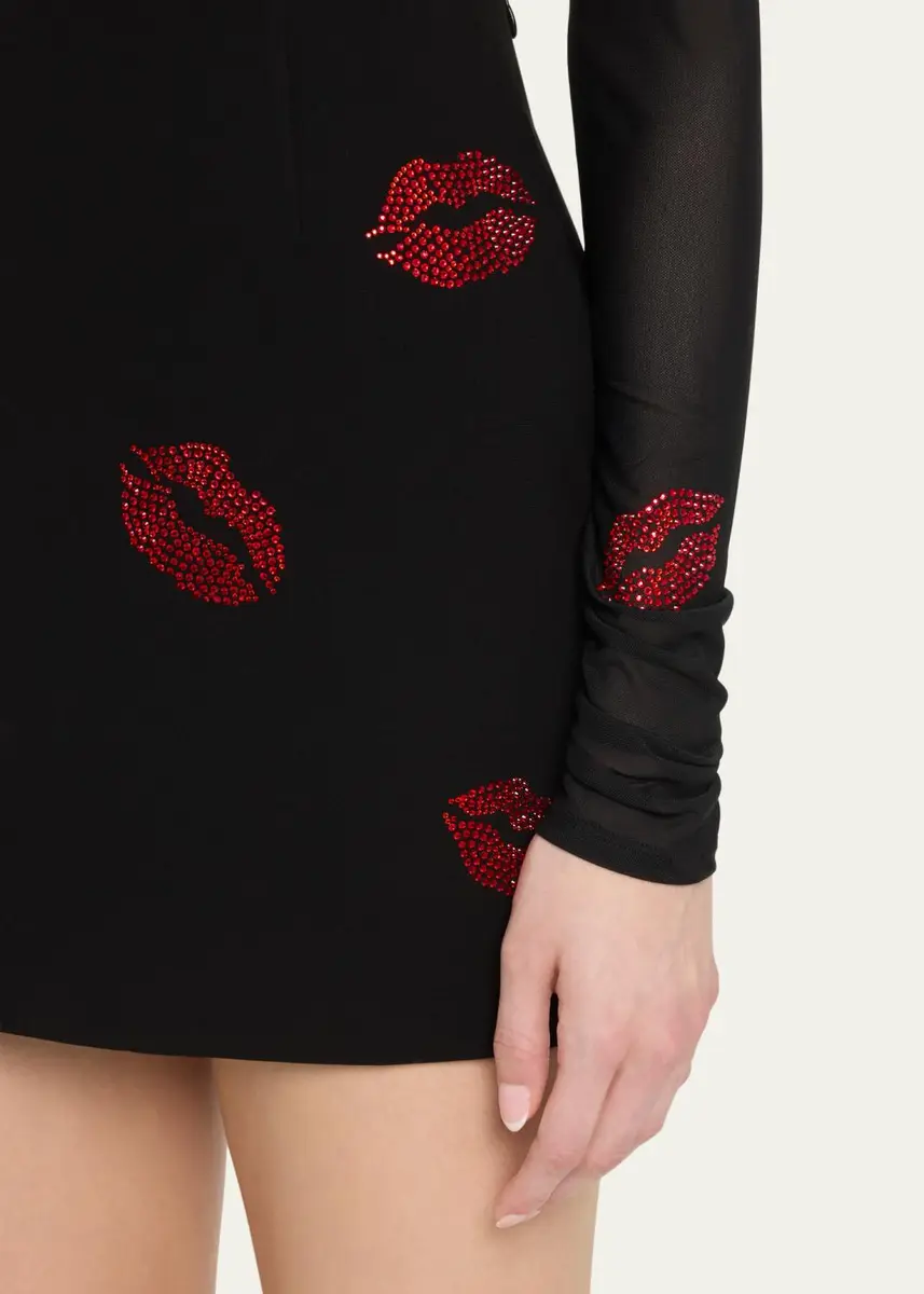 Cinq à Sept Doris Kissing Booth Embroidered Mini Skirt | Thumbnail 5 Cinq à Sept Doris Kissing Booth Embroidered Mini Skirt | Thumbnail 5