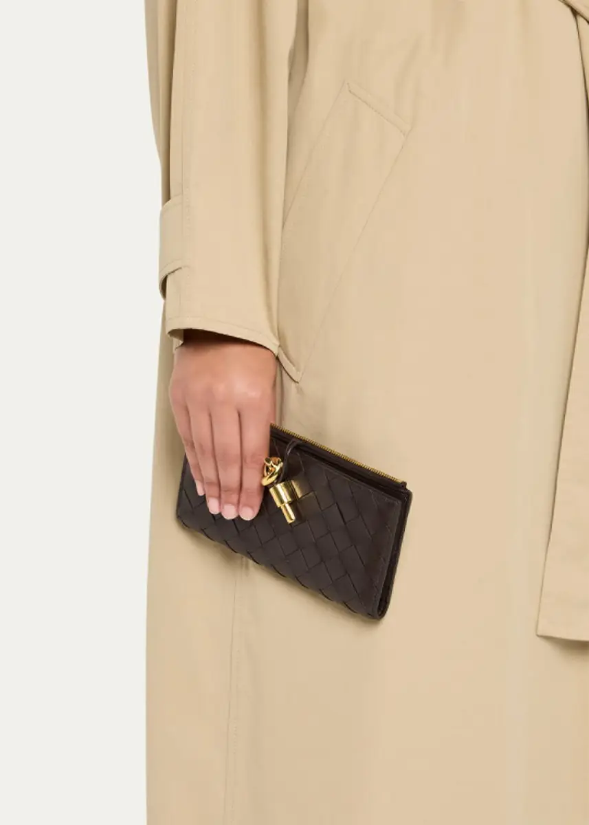 Bottega Veneta Andiamo Leather Long Wallet | Thumbnail 2