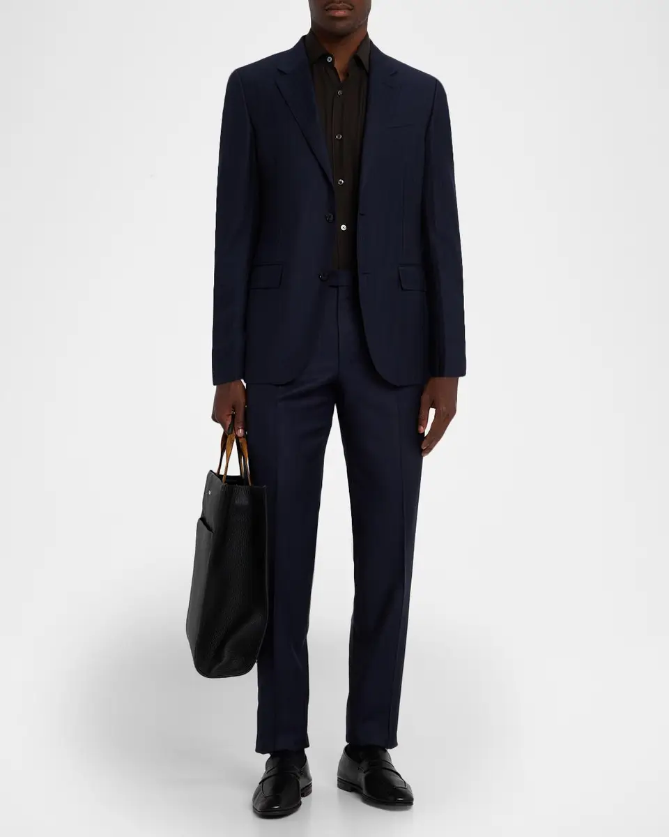 Zegna Men's Trofeo Wool Tonal Stripe Two-Piece Suit | Thumbnail 2 Zegna Men's Trofeo Wool Tonal Stripe Two-Piece Suit | Thumbnail 2