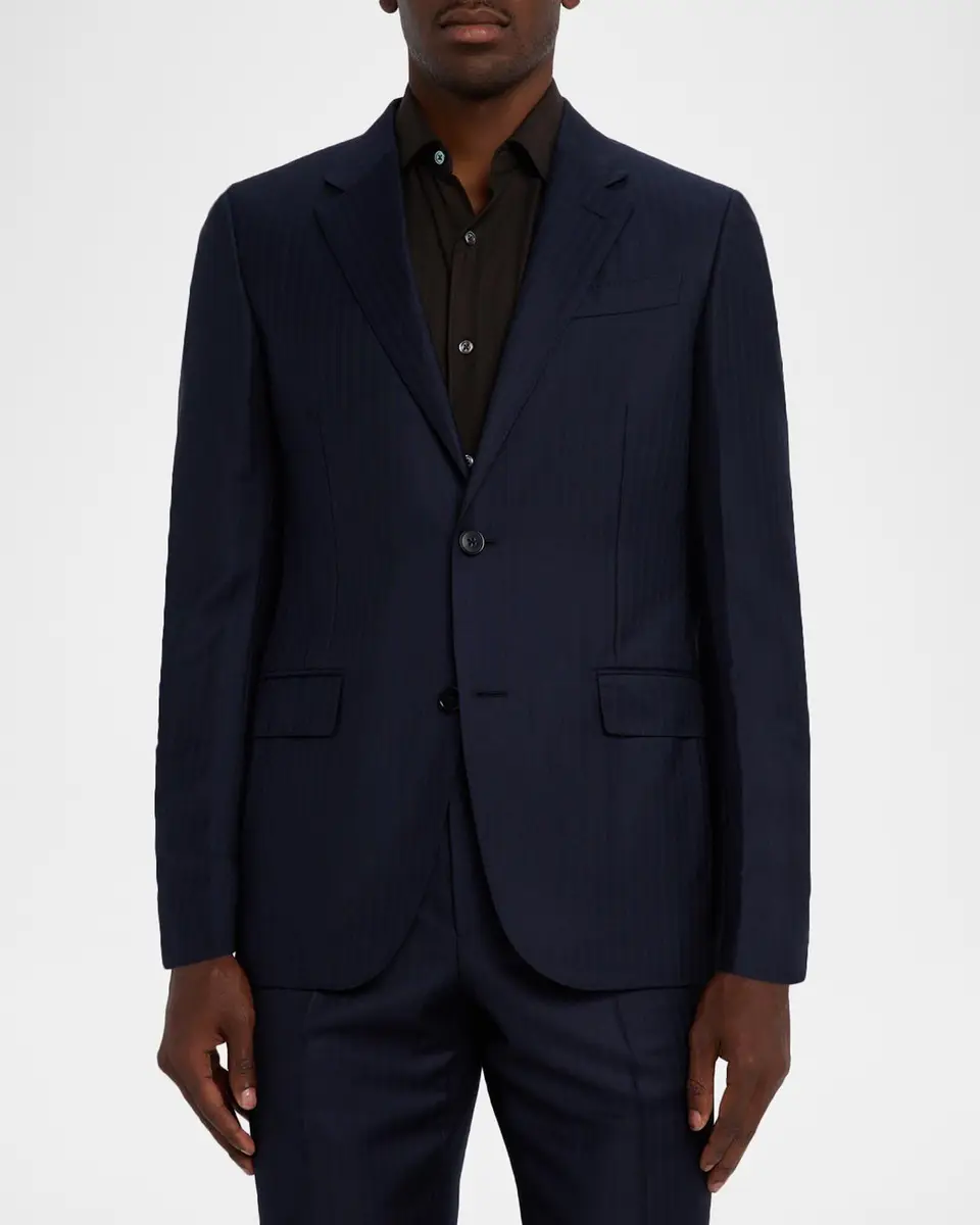 Zegna Men's Trofeo Wool Tonal Stripe Two-Piece Suit | Thumbnail 4 Zegna Men's Trofeo Wool Tonal Stripe Two-Piece Suit | Thumbnail 4