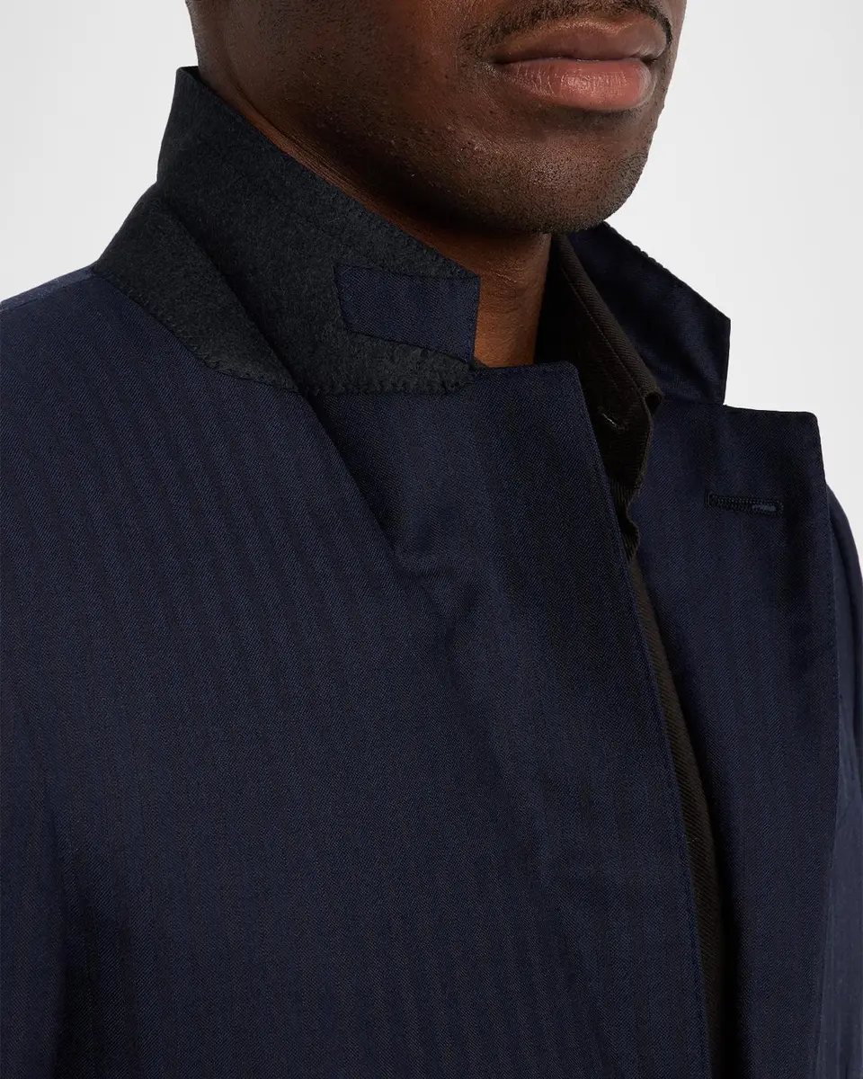 Zegna Men's Trofeo Wool Tonal Stripe Two-Piece Suit | Thumbnail 8 Zegna Men's Trofeo Wool Tonal Stripe Two-Piece Suit | Thumbnail 8