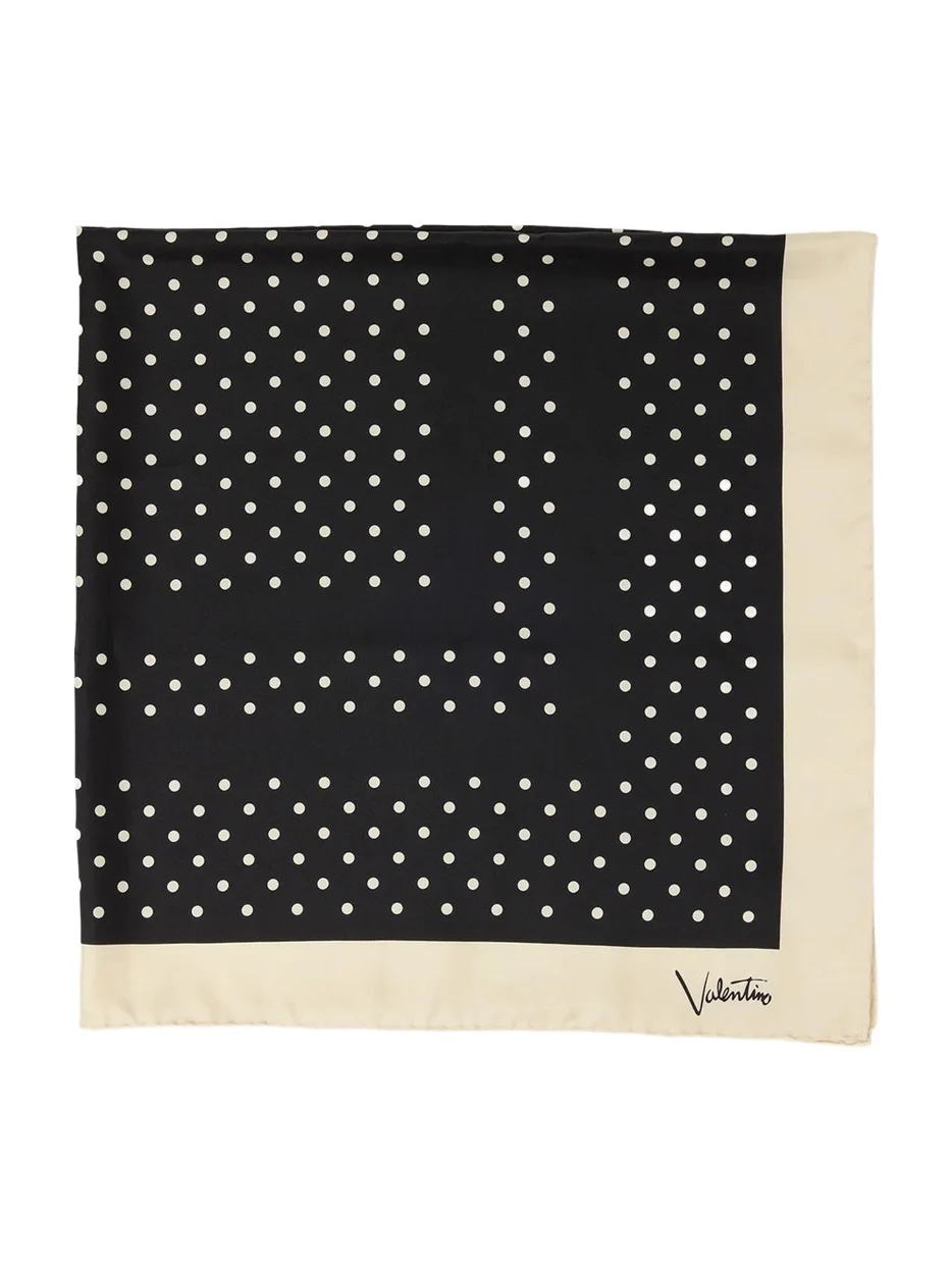 Valentino Garavani Plusdepois Silk Foulard Scarf