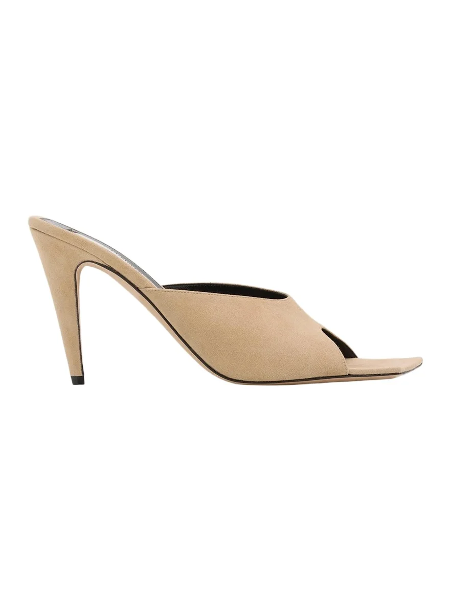 CHRISTEN 95mm Edge Suede Mules
