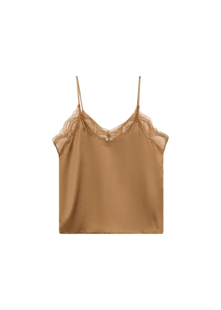 Aexae Silk Lace Tank Top