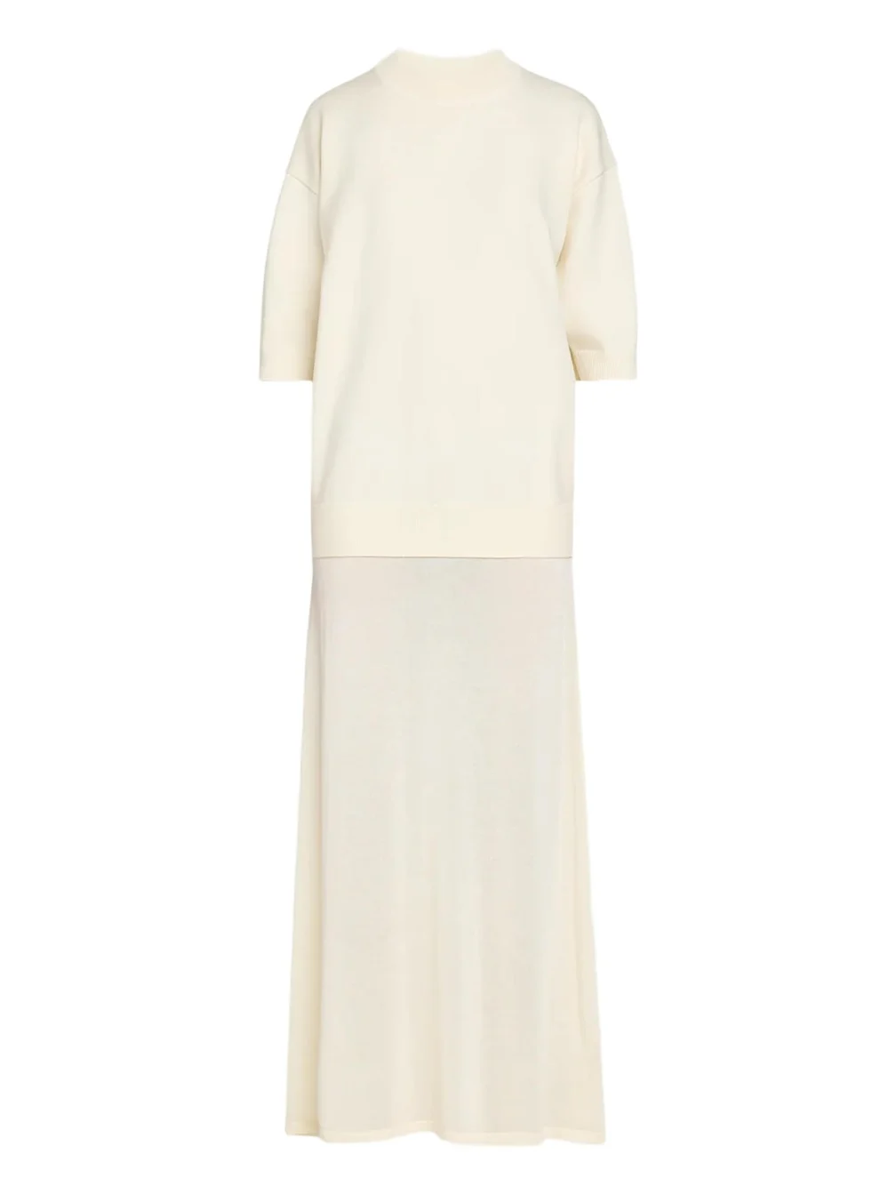 Knitted Combo Maxi Dress