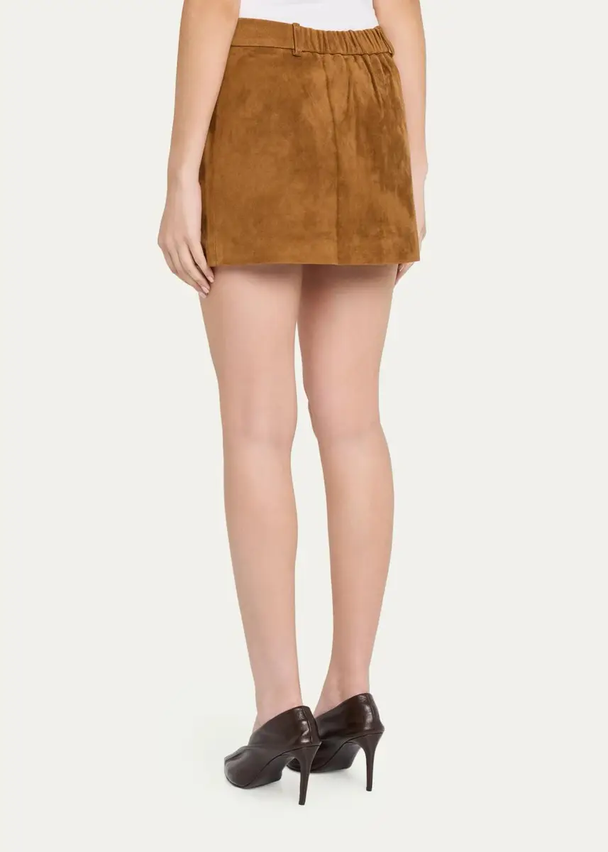 Aexae Suede Mini Skirt | Thumbnail 3 Aexae Suede Mini Skirt | Thumbnail 3