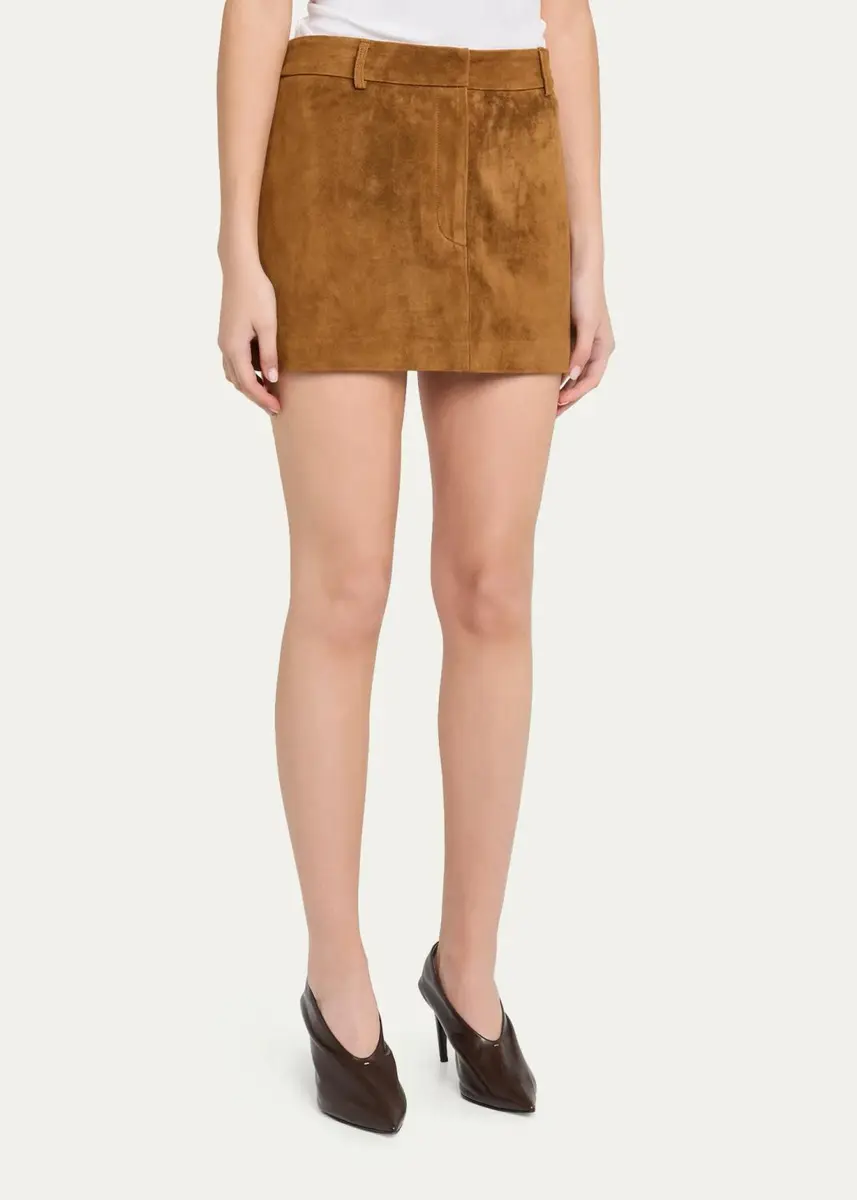 Aexae Suede Mini Skirt | Thumbnail 4 Aexae Suede Mini Skirt | Thumbnail 4