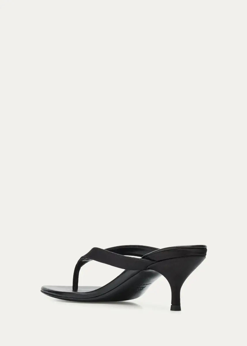 Miu Miu Satin Kitten-Heel Thong Sandals | Thumbnail 2 Miu Miu Satin Kitten-Heel Thong Sandals | Thumbnail 2
