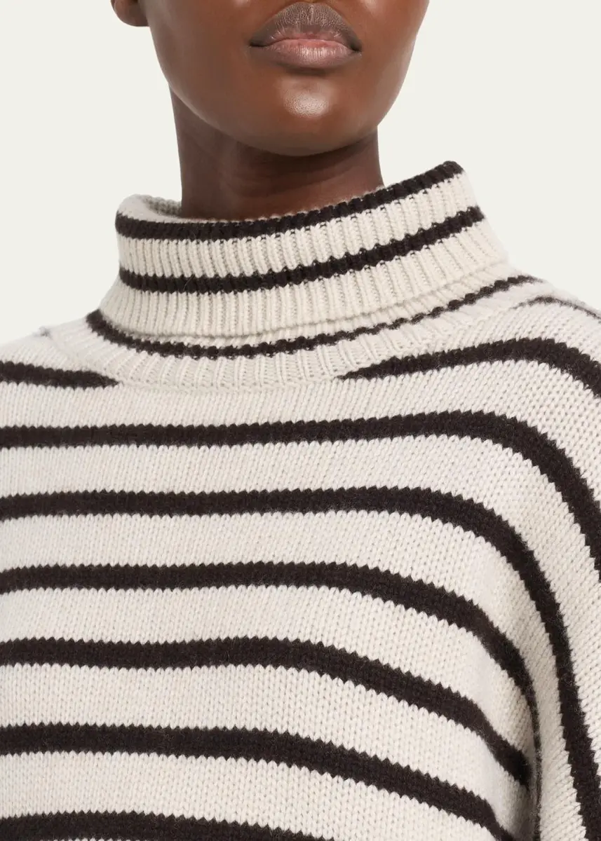 Lisa Yang Zerlina Striped Drop-Shoulder Cashmere Sweater | Thumbnail 5 Lisa Yang Zerlina Striped Drop-Shoulder Cashmere Sweater | Thumbnail 5