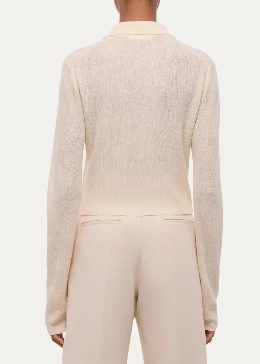 Helmut Lang Raw Edge Linen-Blend Knit Cardigan | Thumbnail 3