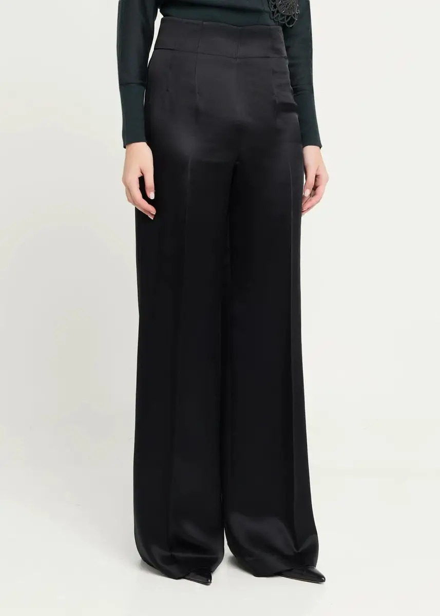 Akris High-Rise Silk Satin Wide-Leg Trousers | Thumbnail 4 Akris High-Rise Silk Satin Wide-Leg Trousers | Thumbnail 4