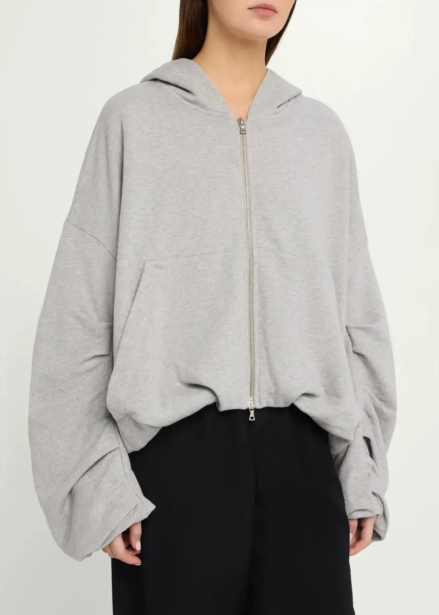 Dries Van Noten Hannett Jersey Hooded Zip Track Jacket | Thumbnail 4 Dries Van Noten Hannett Jersey Hooded Zip Track Jacket | Thumbnail 4