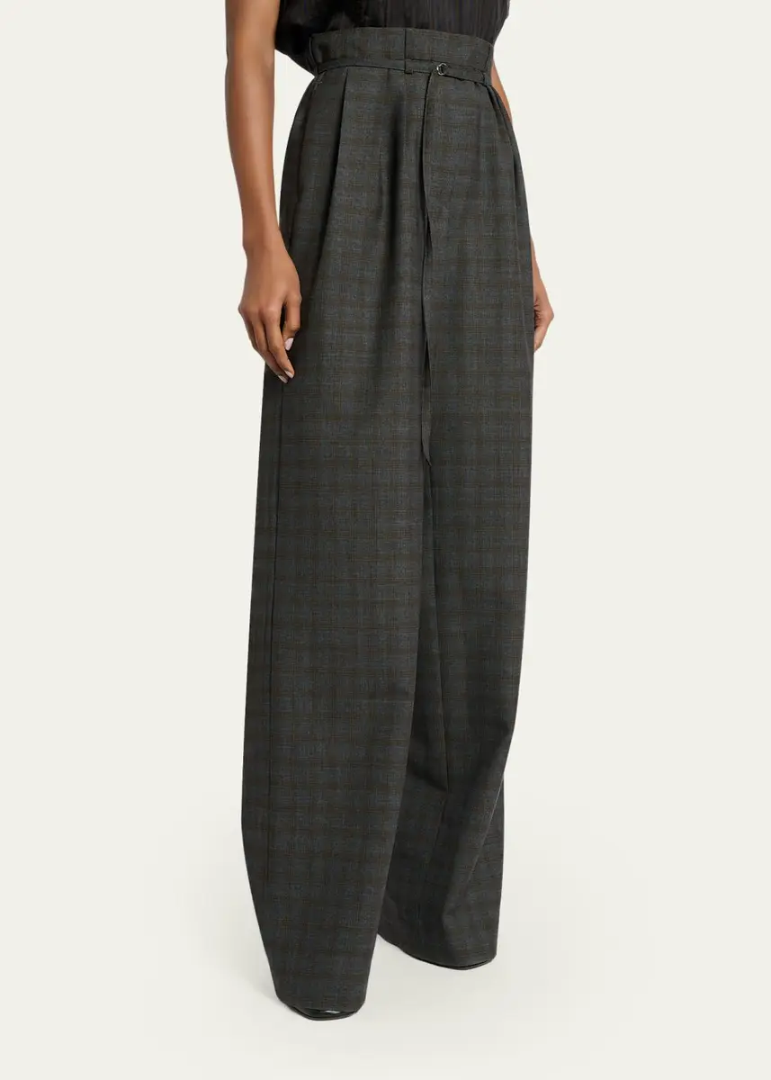 Dries Van Noten Peacha 426 Plaid Wool Pants | Thumbnail 4