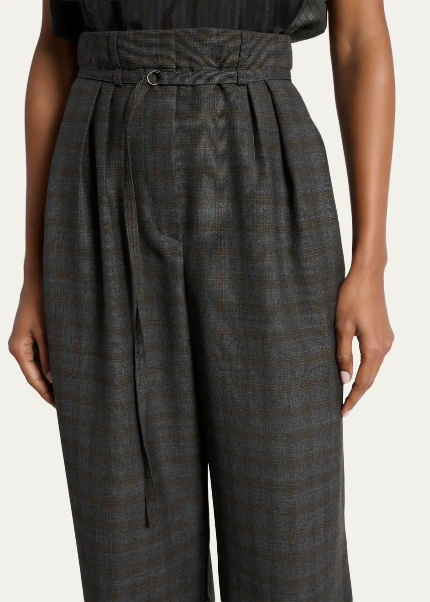 Dries Van Noten Peacha 426 Plaid Wool Pants | Thumbnail 5