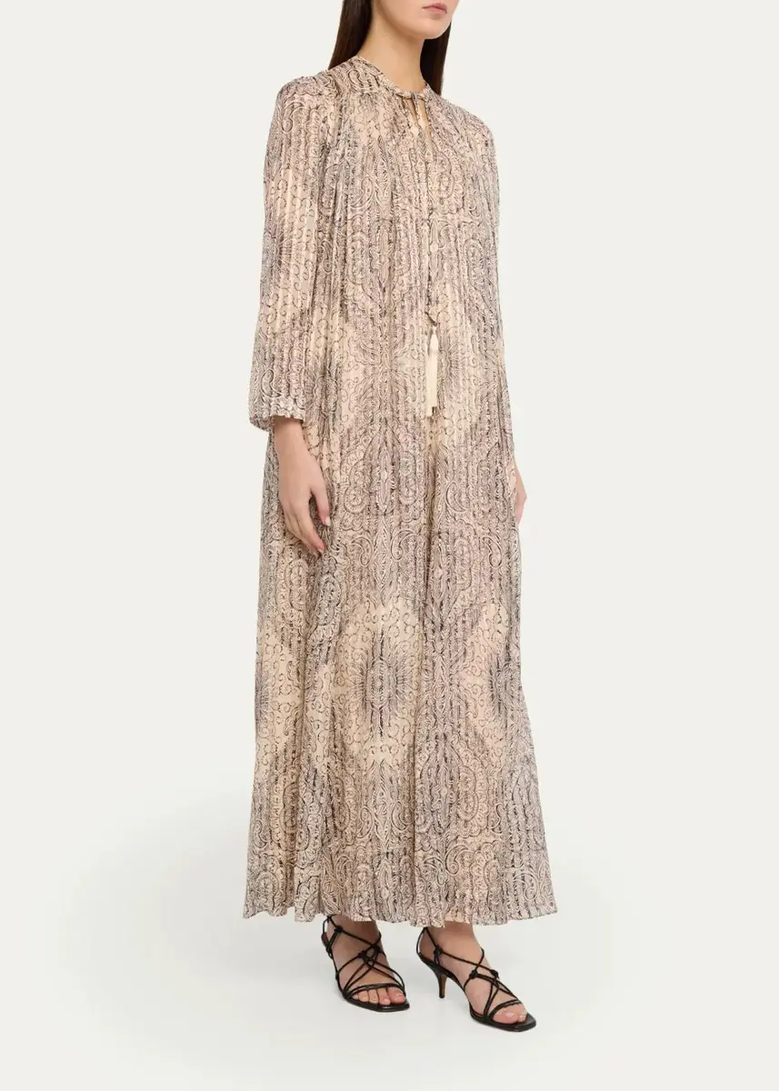 Zimmermann Ascent Medallion Stripe Silk Gown | Thumbnail 4 Zimmermann Ascent Medallion Stripe Silk Gown | Thumbnail 4
