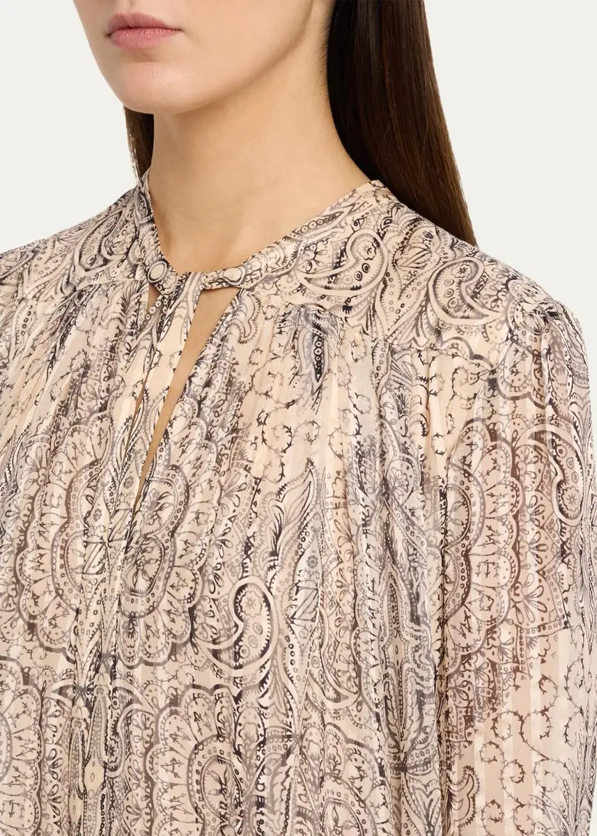 Zimmermann Ascent Medallion Stripe Silk Gown | Thumbnail 5 Zimmermann Ascent Medallion Stripe Silk Gown | Thumbnail 5