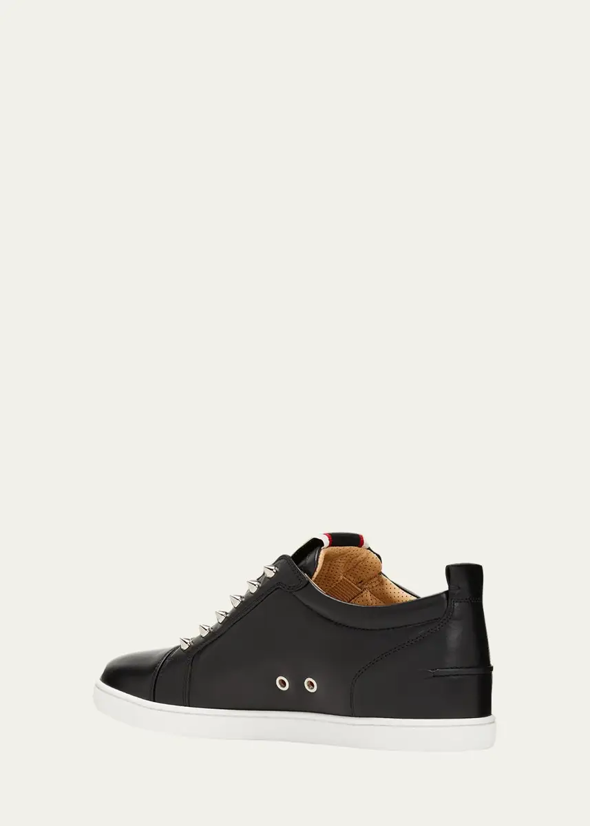 Christian Louboutin Men's F. A.V. Fique A Vontade Spiked Leather Slip-On Sneakers | Thumbnail 4