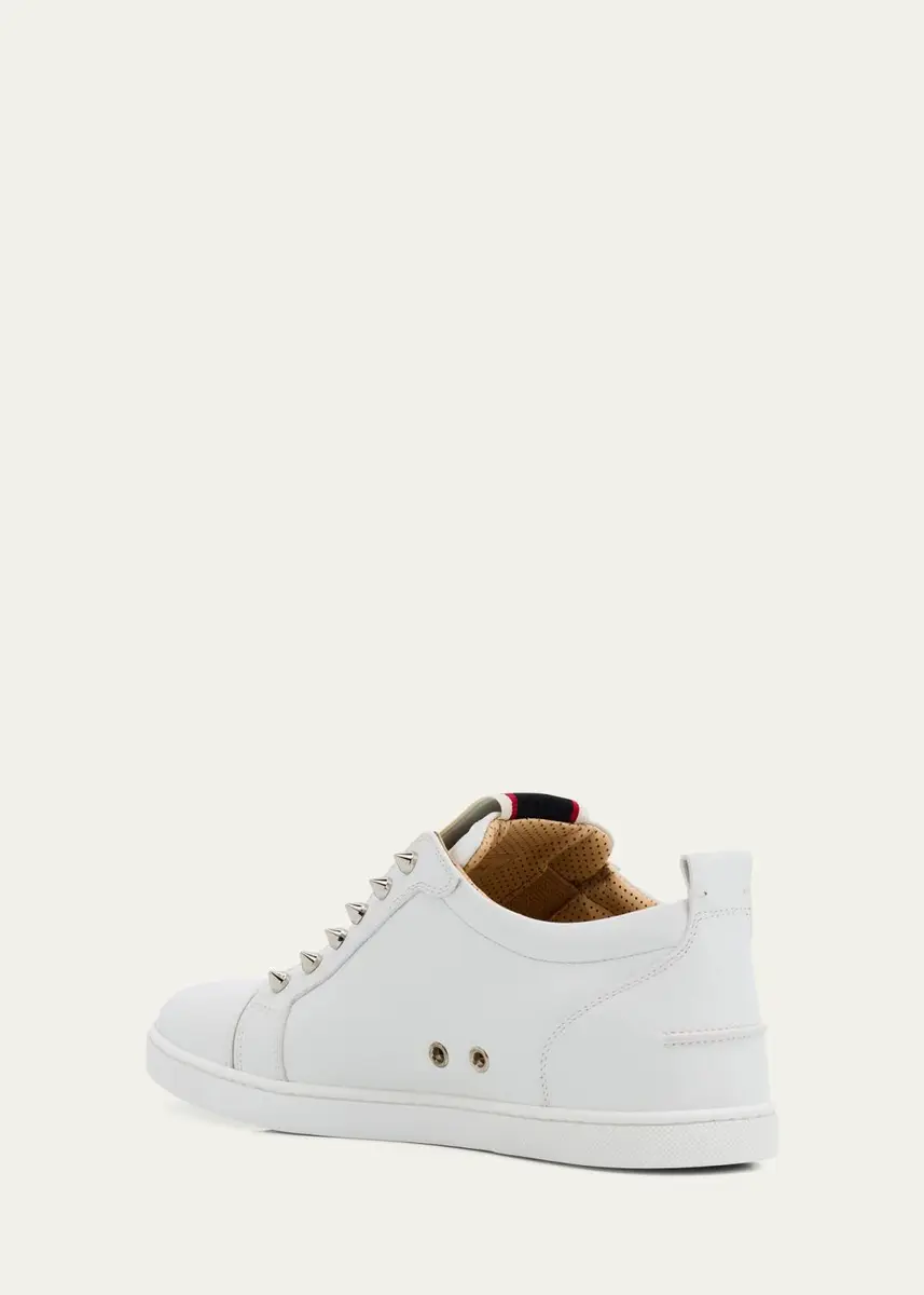 Christian Louboutin Men's F. A.V. Fique A Vontade Spiked Leather Slip-On Sneakers | Thumbnail 8