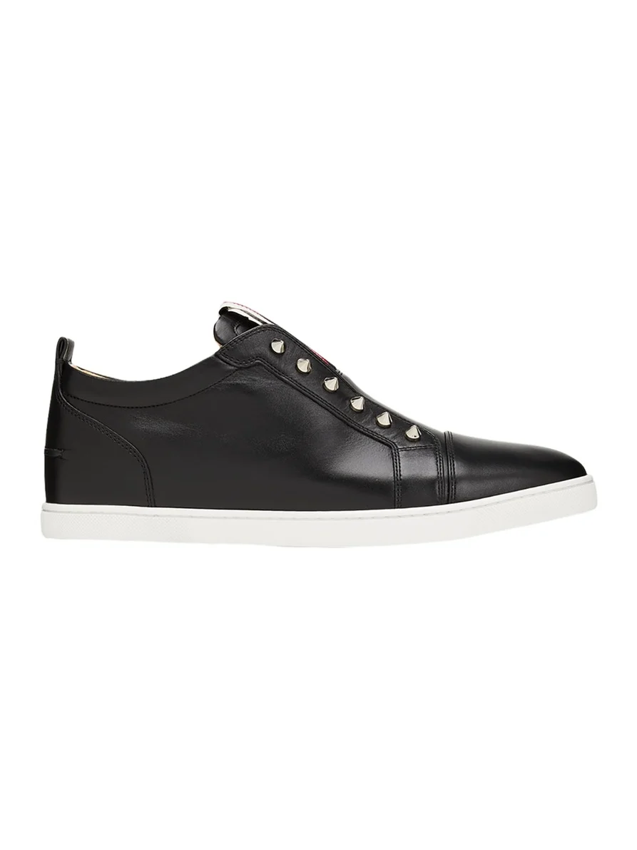 Christian Louboutin Men's F. A.V. Fique A Vontade Spiked Leather Slip-On Sneakers