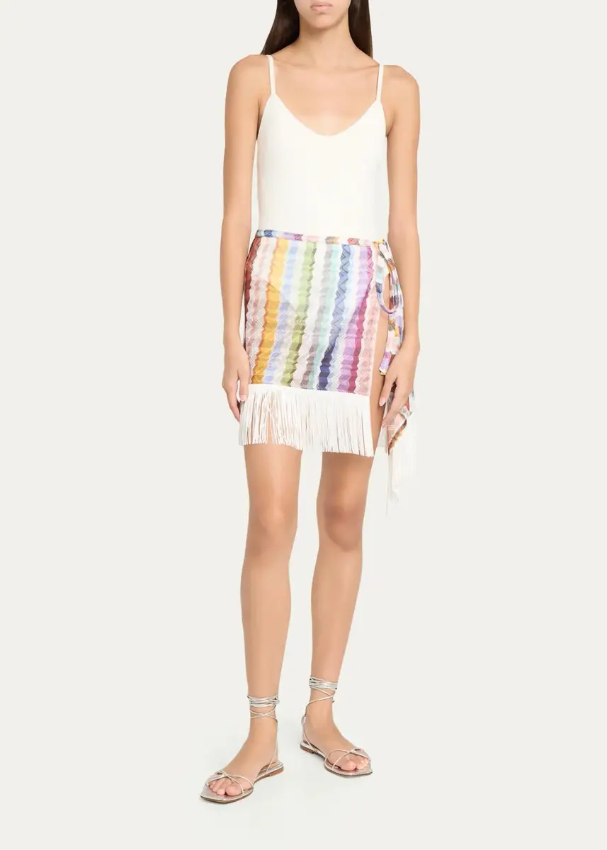 Missoni Chevron Fringe Sarong Mini Skirt | Thumbnail 2 Missoni Chevron Fringe Sarong Mini Skirt | Thumbnail 2