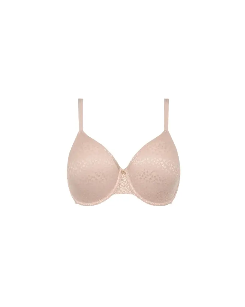 Chantelle Magique Minimize Lace-Trim Satin Bra